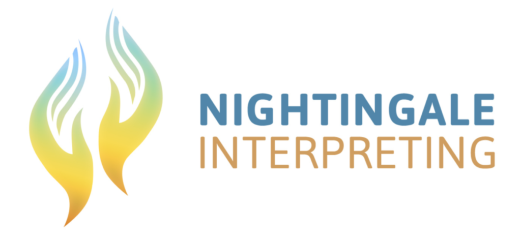A logo of Nightingale Interpreting